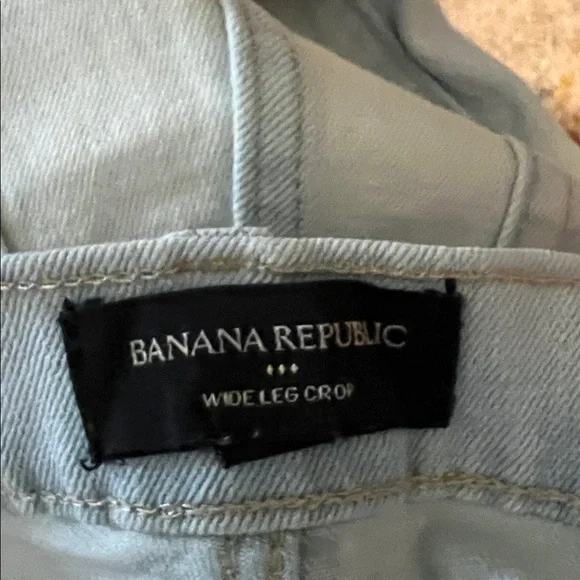 Banana Republic Sky Blue Wide-Leg Crop Jeans - Picture 2 of 3